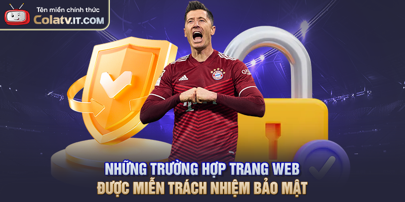 Những trường hợp trang web được miễn trách nhiệm bảo mật