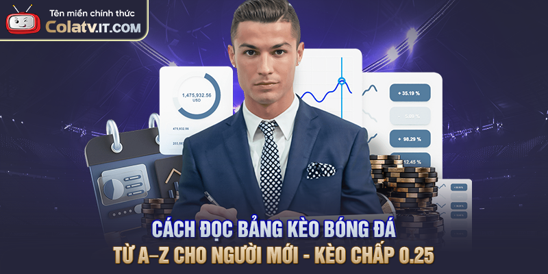 Cách đọc bảng kèo bóng đá từ A–Z cho người mới - Kèo chấp 0.25